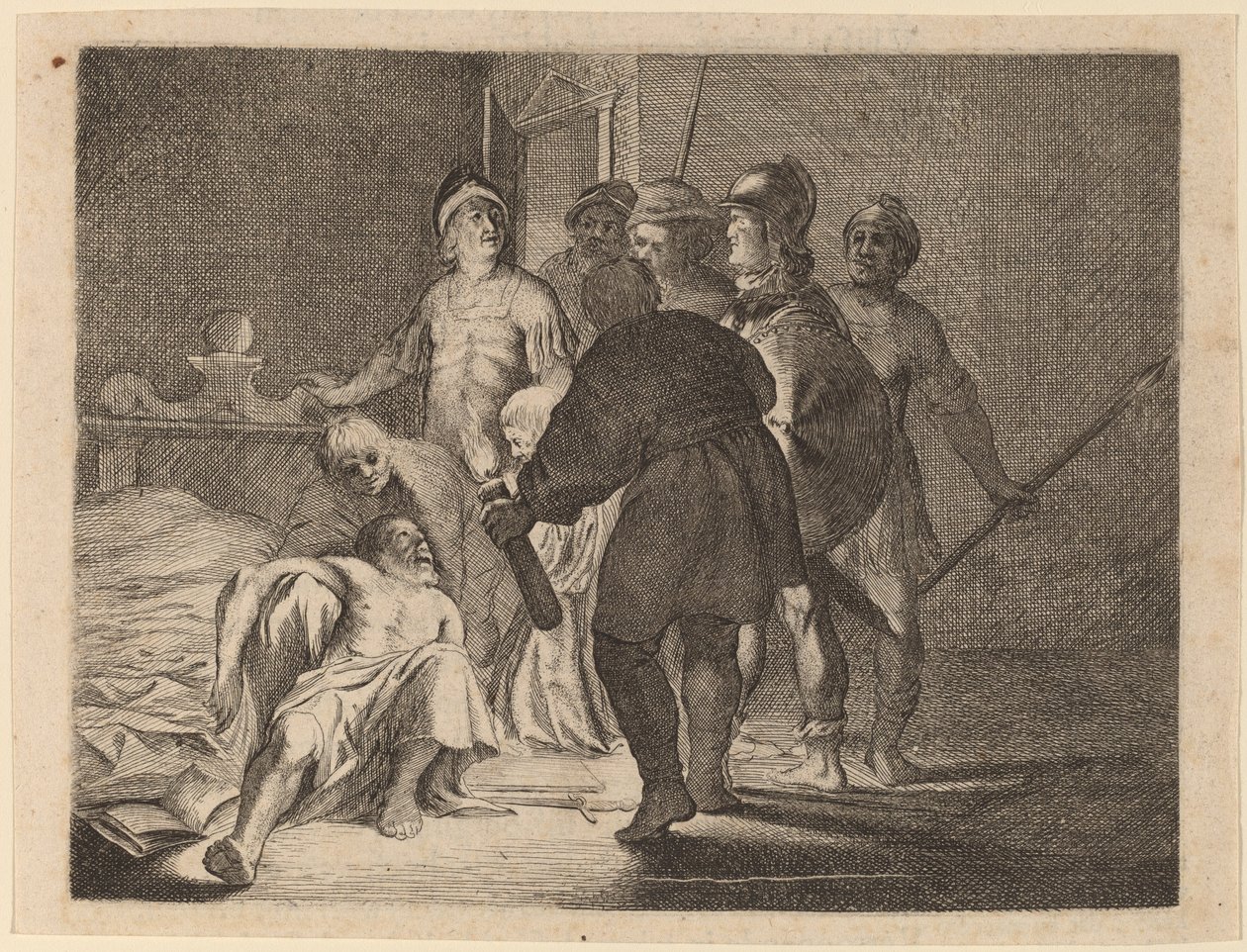 Catos död, 1634. av Willem Basse