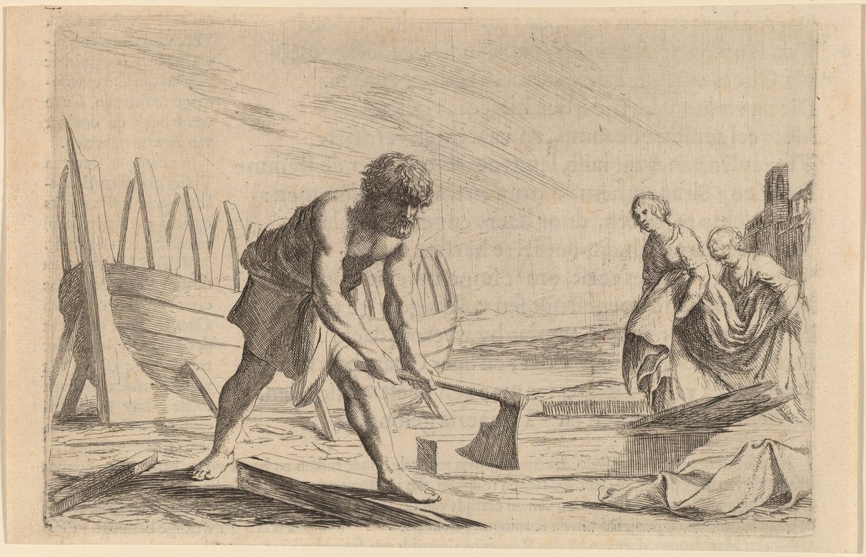 Ulysses på ön av gudinnan Calypso av Willem Basse