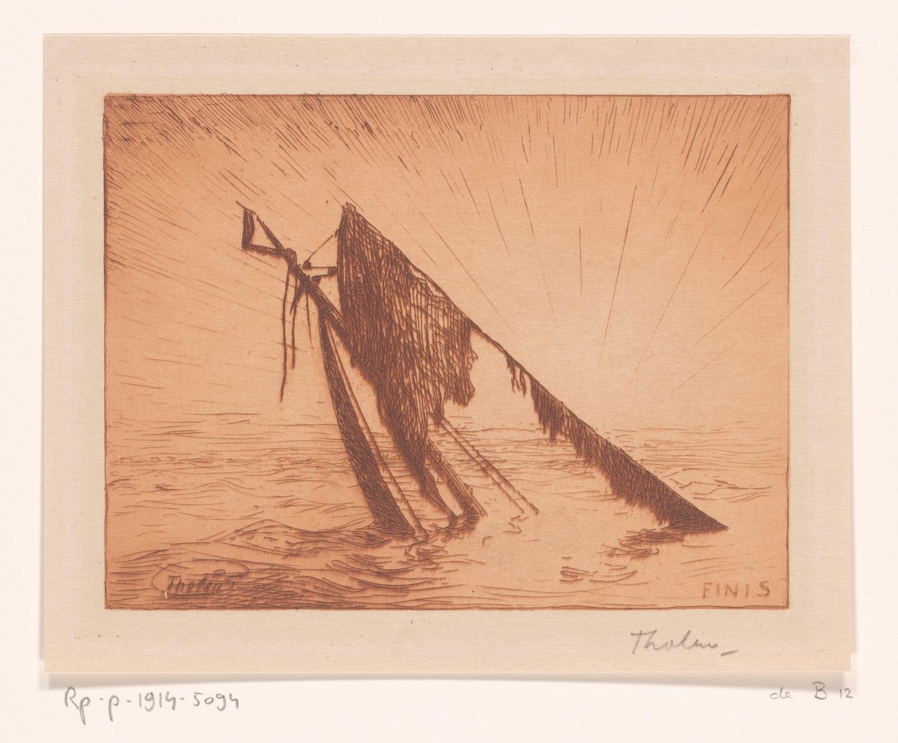 Finis (originaltitel på objekt) av Willem Bastiaan Tholen (signed by artist)
