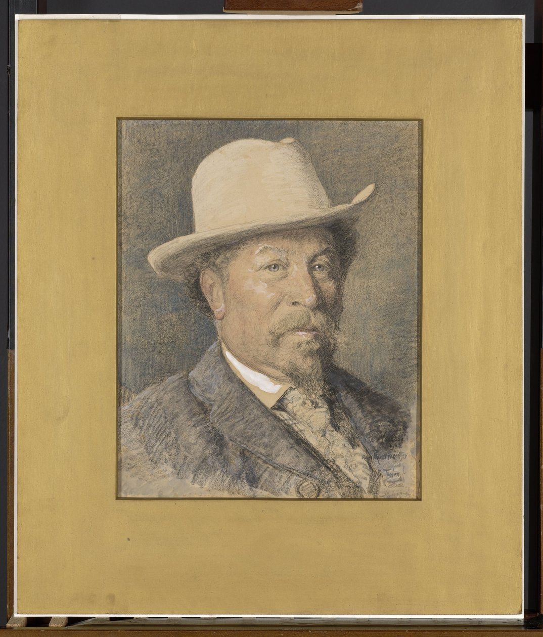 Porträtt av målaren Gerardus Johannes Roermeester (1844-1936) av Willem Bastiaan Tholen