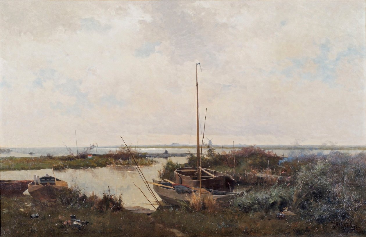 Flodlandskap, 1882. av Willem Bastiaan Tholen