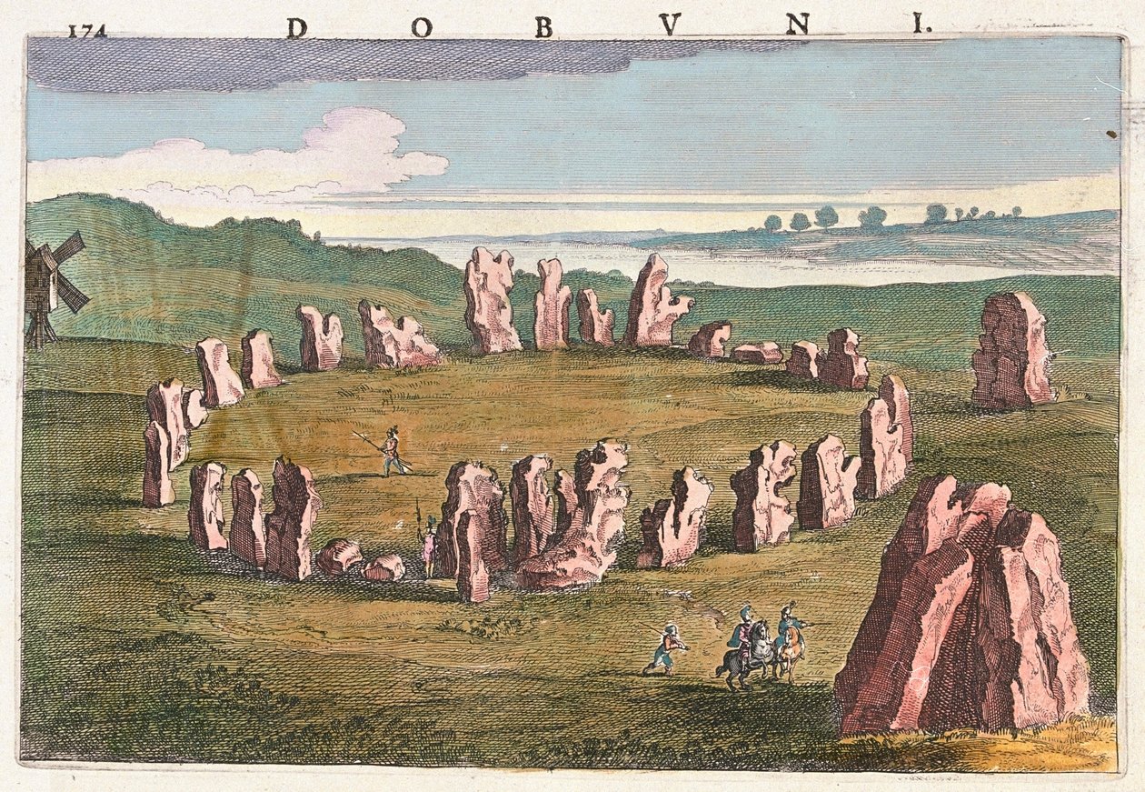 Kantonen Dobuni, Alchester, i "Theatrum Orbis Terrarum, sive Atlas Novus" av Willem Blaeu, Amsterdam av Willem Blaeu