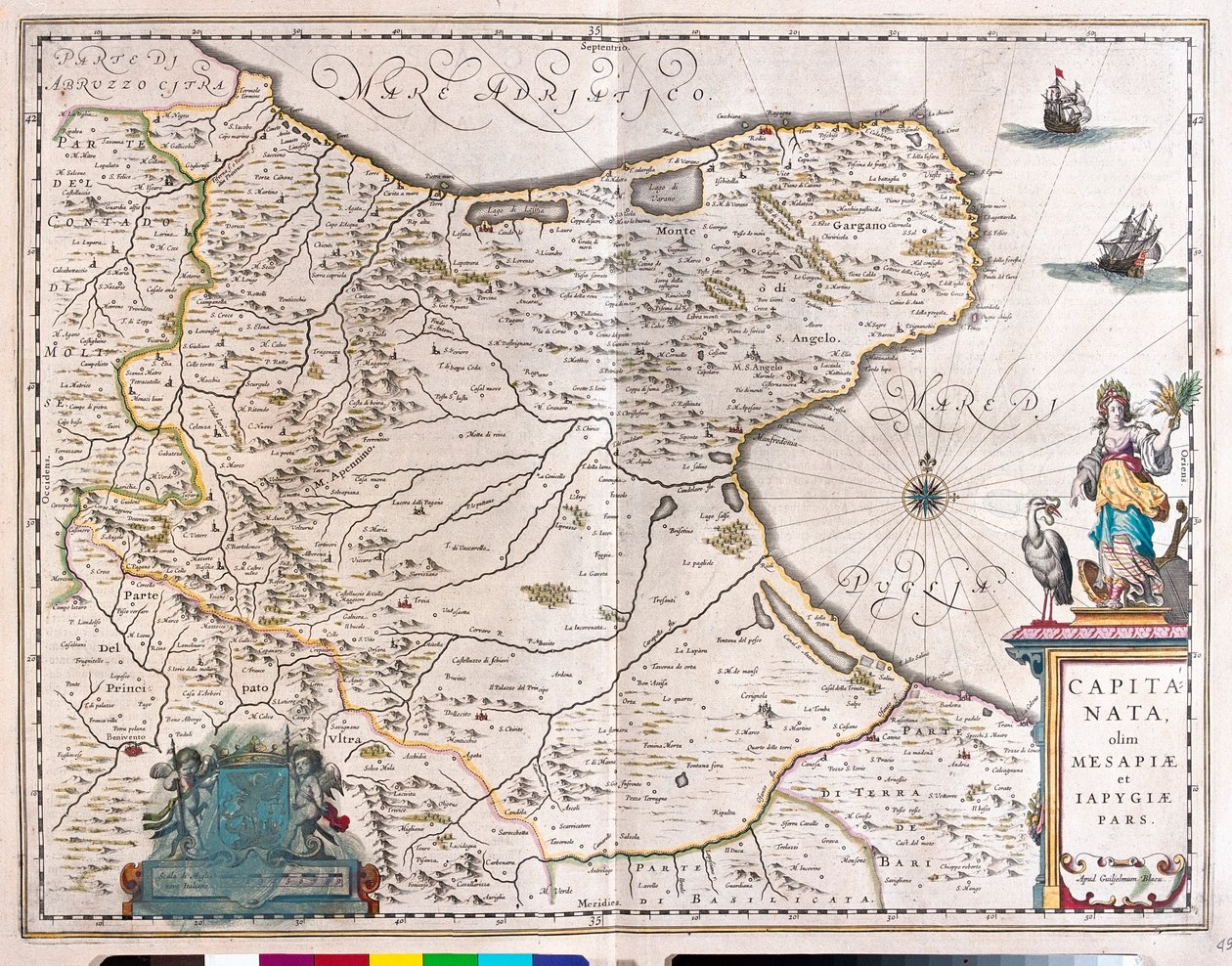 Foggia, Italien,i "Theatrum Orbis Terrarum, sive Atlas Novus" av Willem Blaeu, Amsterdam av Willem Blaeu