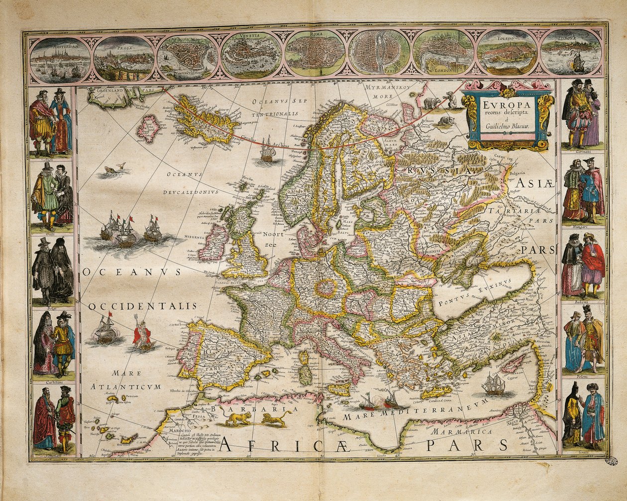 Från Världsteatern av Willem Bleau, Amsterdam av Willem Blaeu