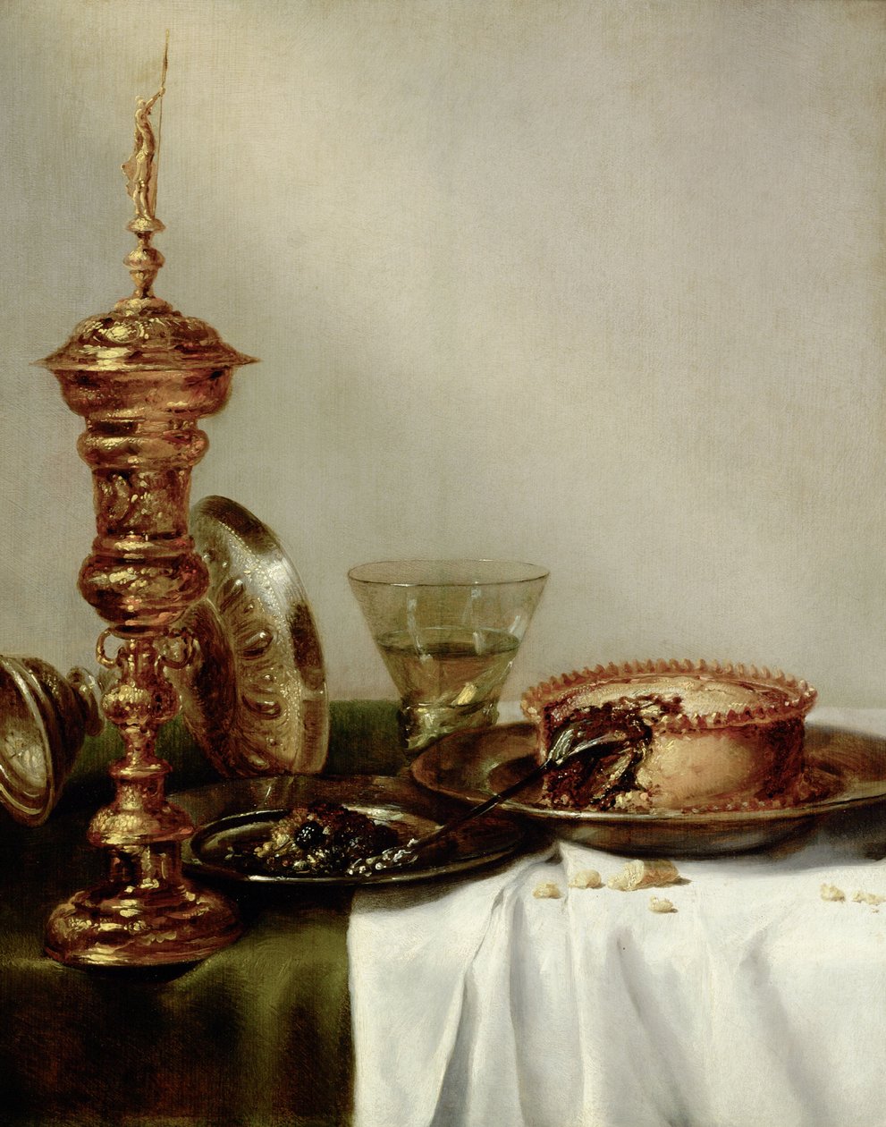 Täckt bord, 1634. av Willem Claesz. Heda