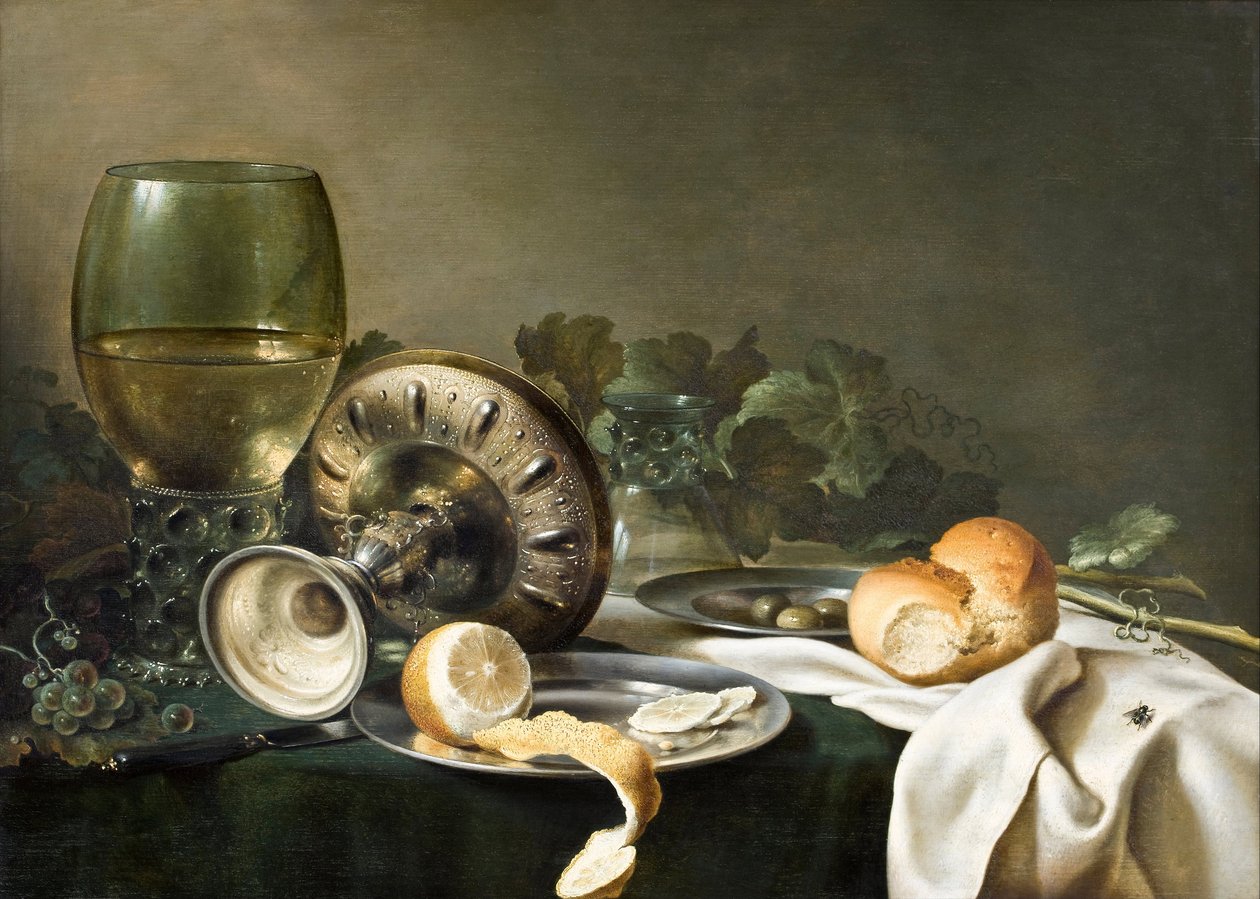 Nature morte - Still-Life - Peinture de Willem Claesz (Claeszoon) Heda (1594-1680) - Hallwylska Museet, Stockholm ©Fine Art Images/Leemage av Willem Claesz. Heda