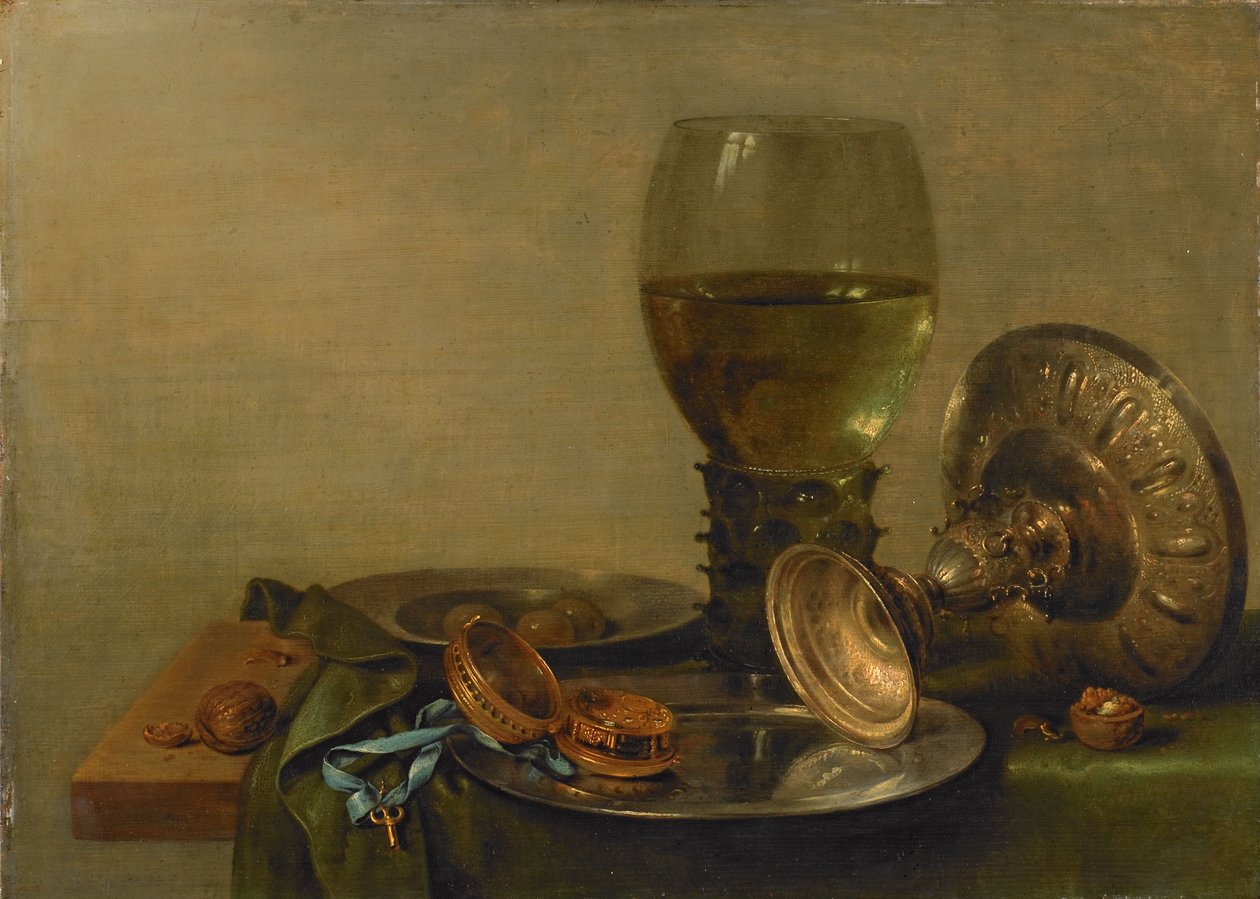 Stilleben med en silvertazza av Willem Claesz. Heda