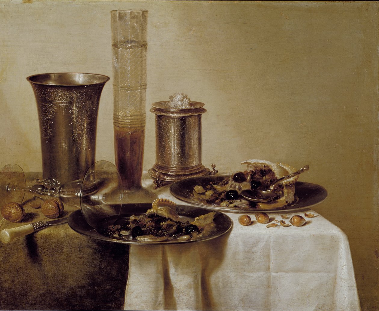 Dessert, 1637 av Willem Claesz. Heda
