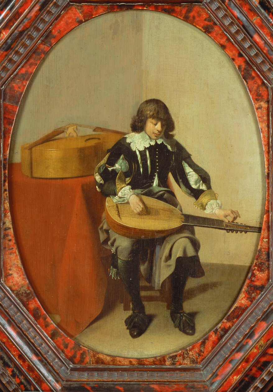 Den unga musikern ... (målning på duk) av Willem Cornelisz Duyster