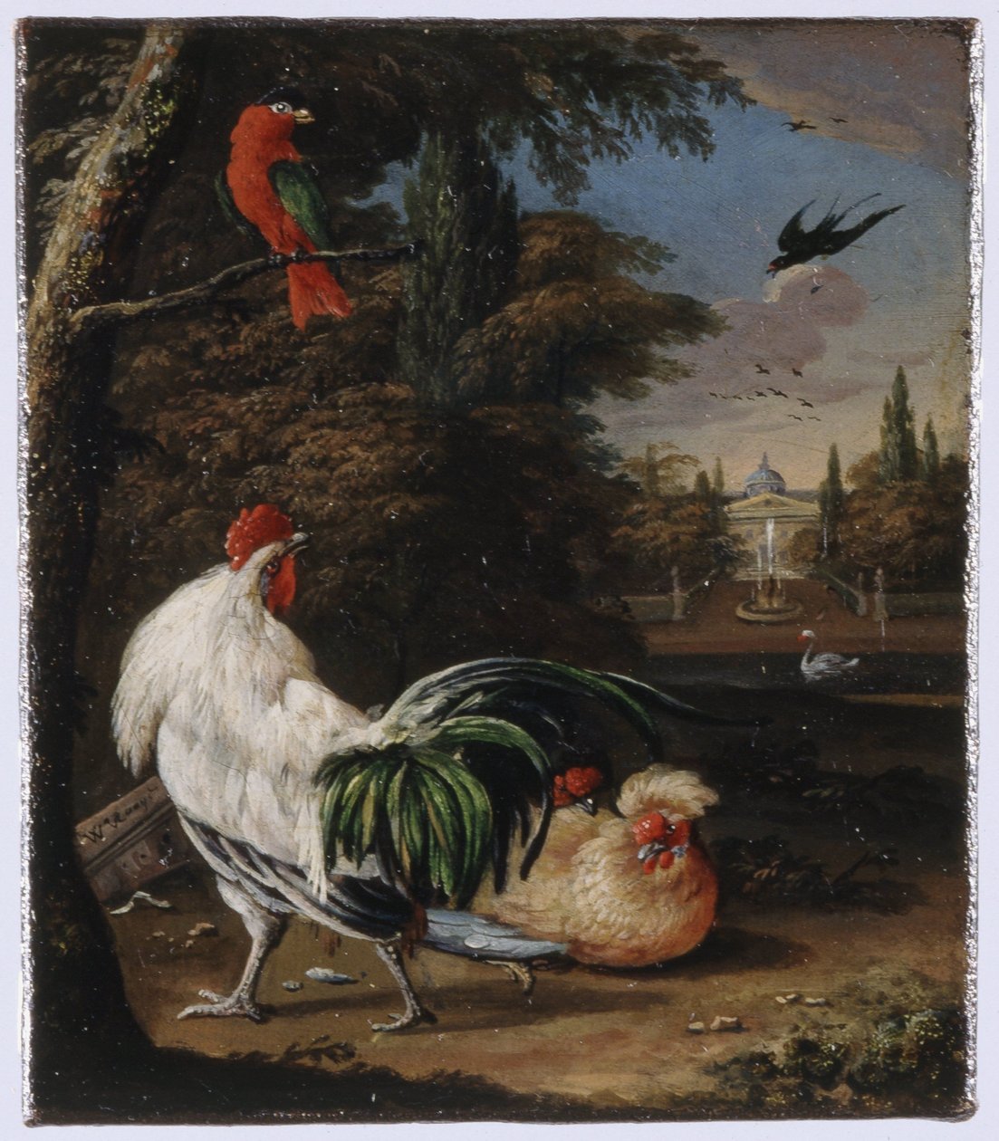 Fåglar i en park av Willem Hendrik Wilhelmus van Royen