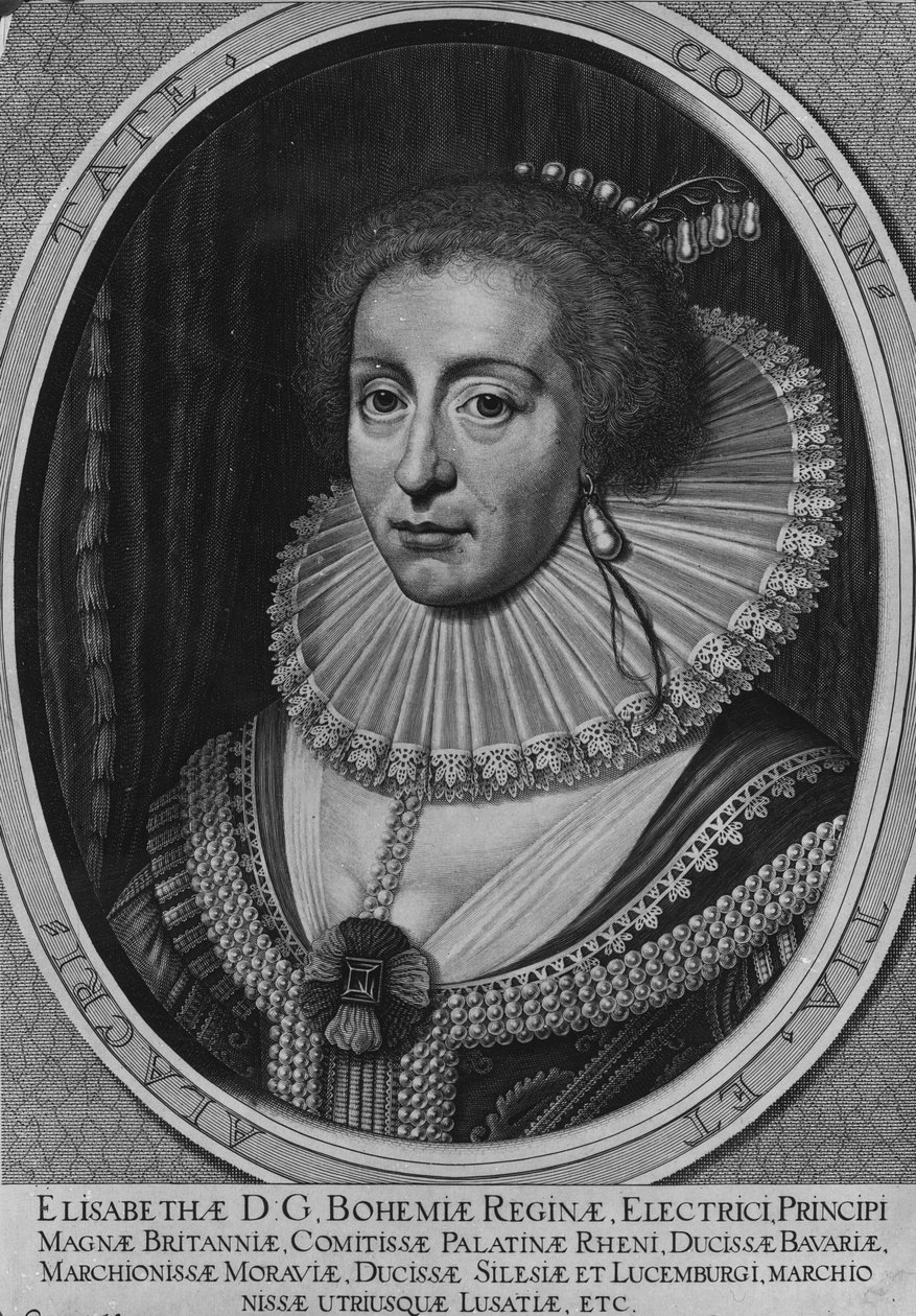 Elizabeth, drottning av Böhmen, 1630 av Willem Hondius