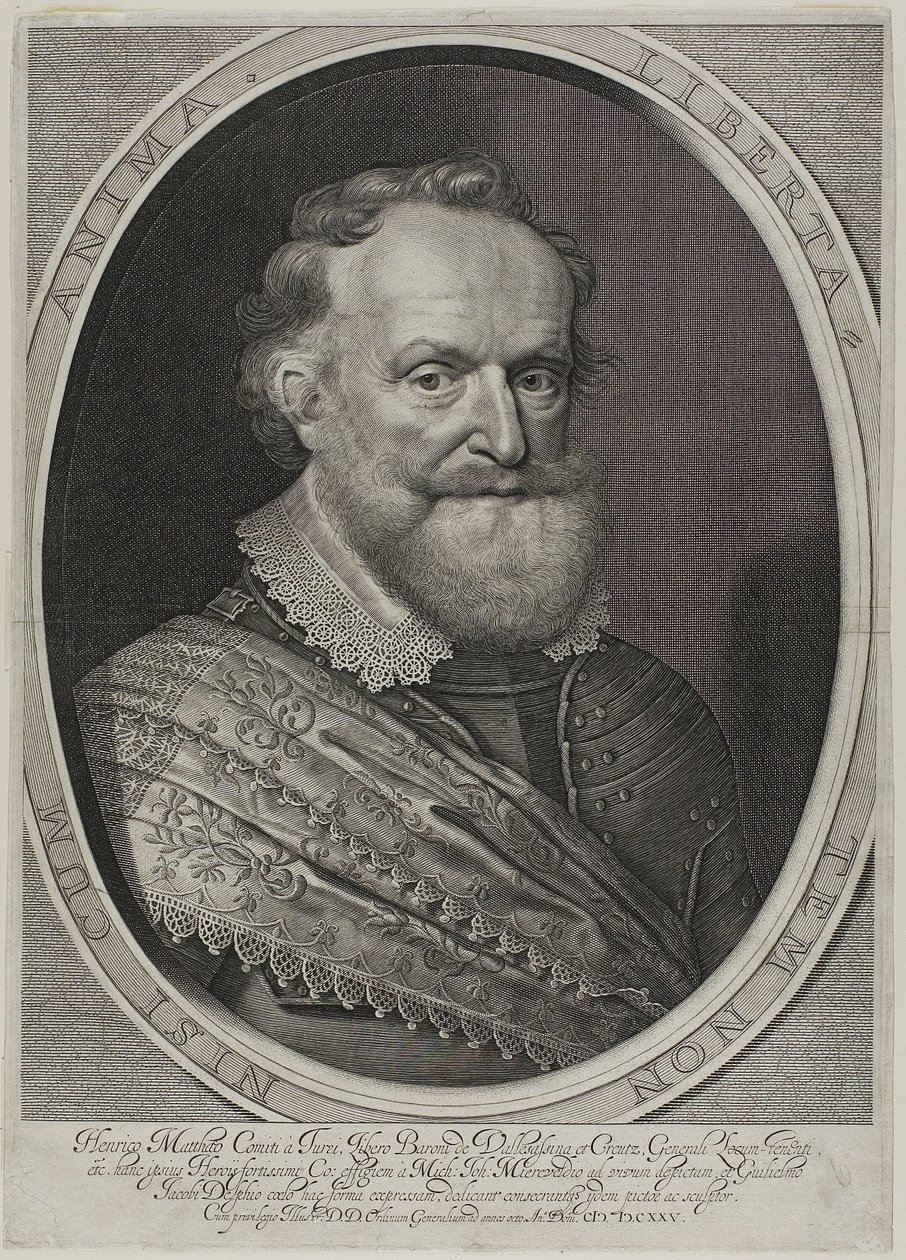 Henrik Matthias, greve av Thurn och Taxis av Willem Jacobsz. Delff