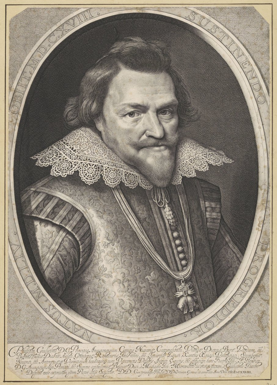 Porträtt av Philip Willem, Prince of Orange av Willem Jacobsz Delff