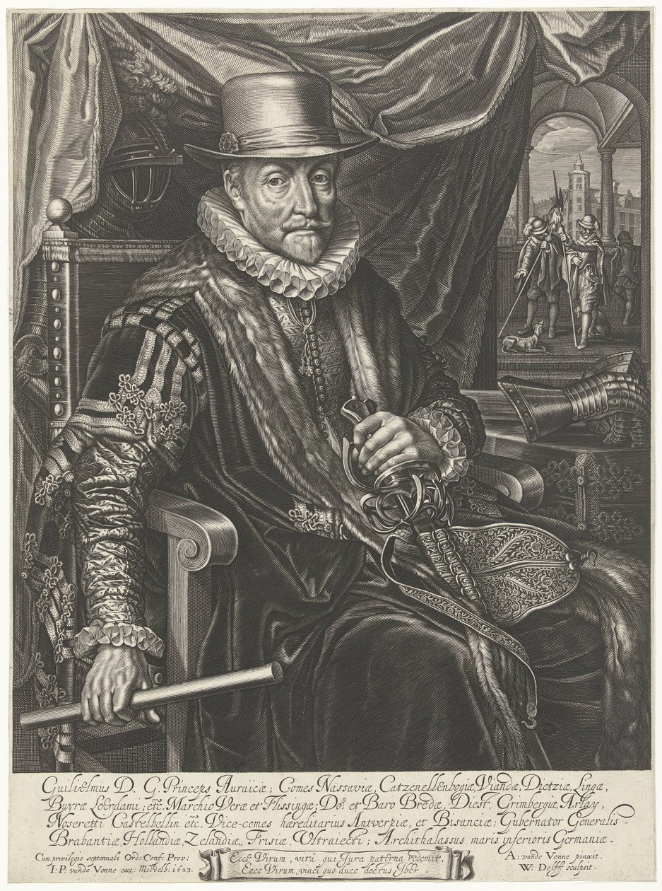 Porträtt av William I, Prince of Orange av Willem Jacobsz Delff
