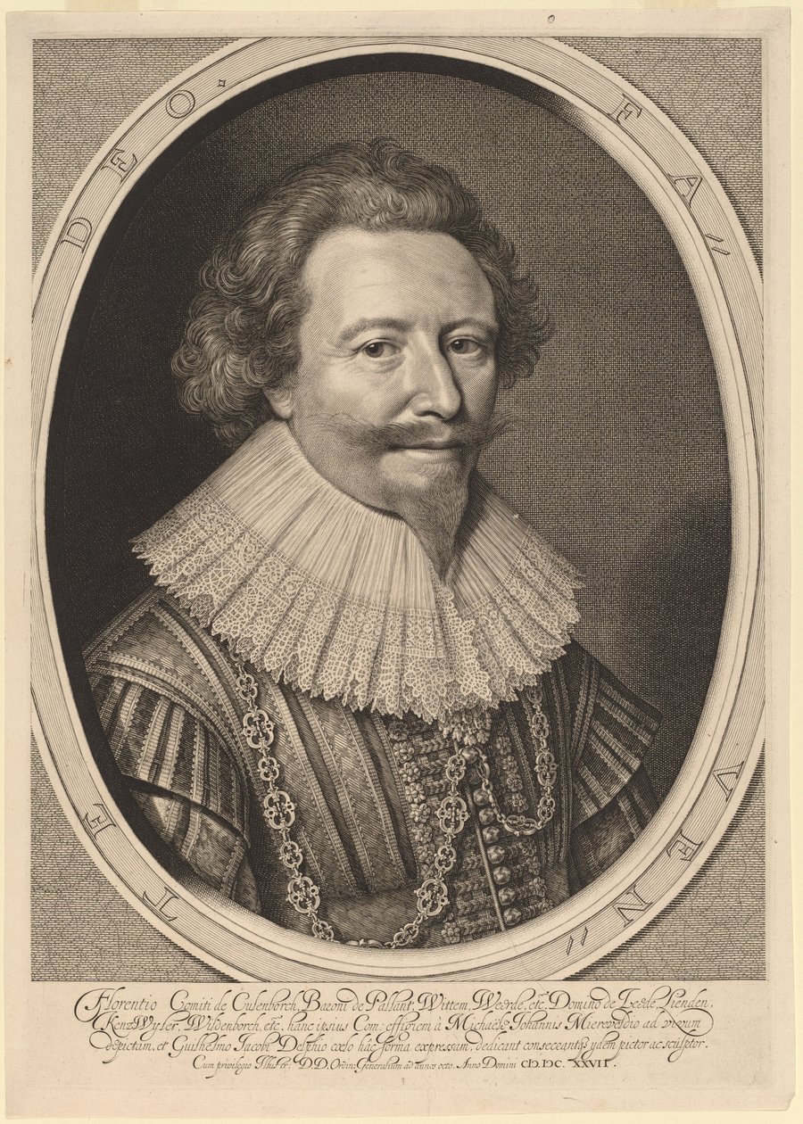 Florent II, greve av Pallandt av Willem Jacobsz Delff after Michiel van Miereveld