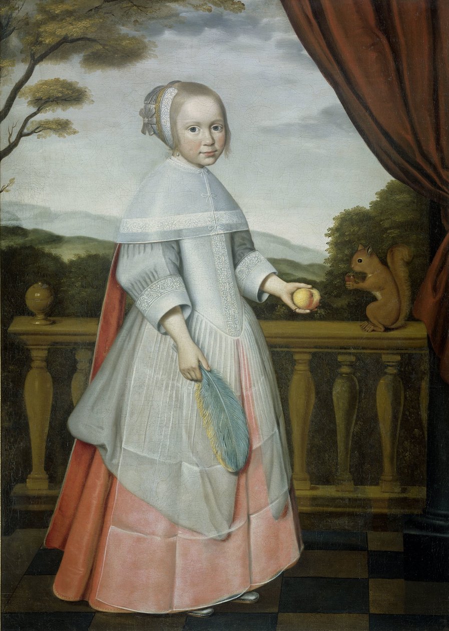 Porträtt av Elisabeth van Oosten (1660-1714), som ett barn av Willem Jansz. Ploy (attributed to)