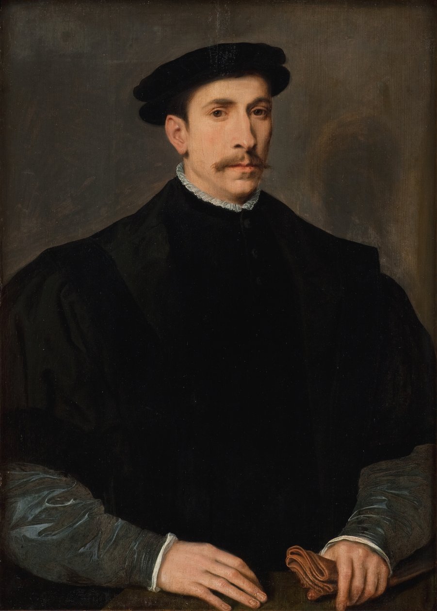 Porträtt av en man av Willem Key