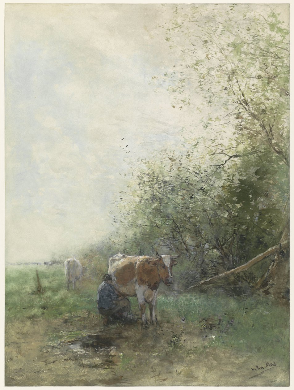 Mjölkningstid av Willem Maris
