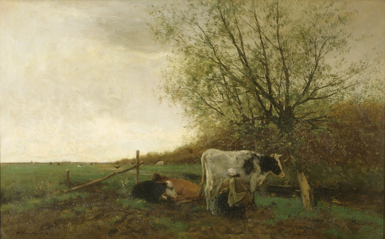 Mjölkningstid av Willem Maris