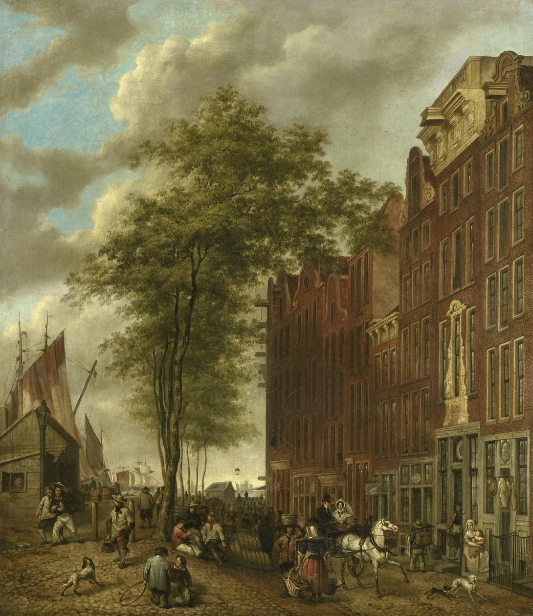 Slijpsteenmarkt (Whetstone Market), Amsterdam av Willem Pieter Hoevenaar