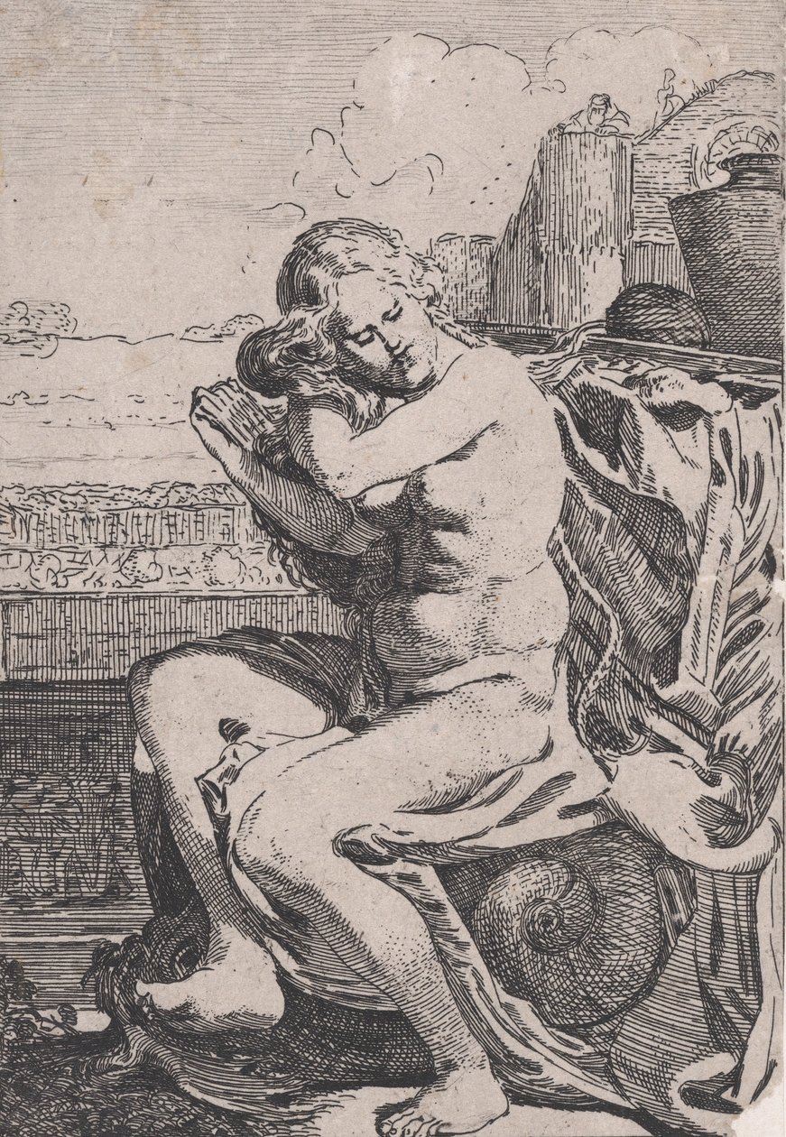 Bathsheba kammar sitt hår, ca. 1615. av Willem Pietersz. Buytewech