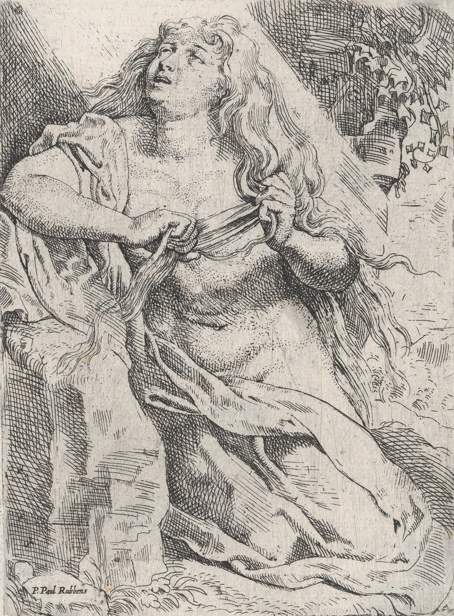Maria Magdalena i vildmarken, ca. 1613-14. av Willem Pietersz. Buytewech