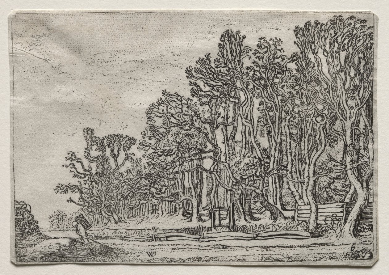 The Set of the Landscapes: Two Plank-Hedges, 1616. av Willem Pietersz Buytewech