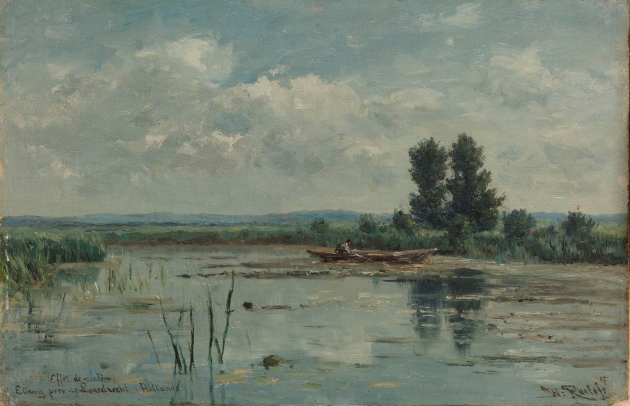 Sjön nära Loosdrecht Ark av vatten nära Loosdrecht av Willem Roelofs (I)