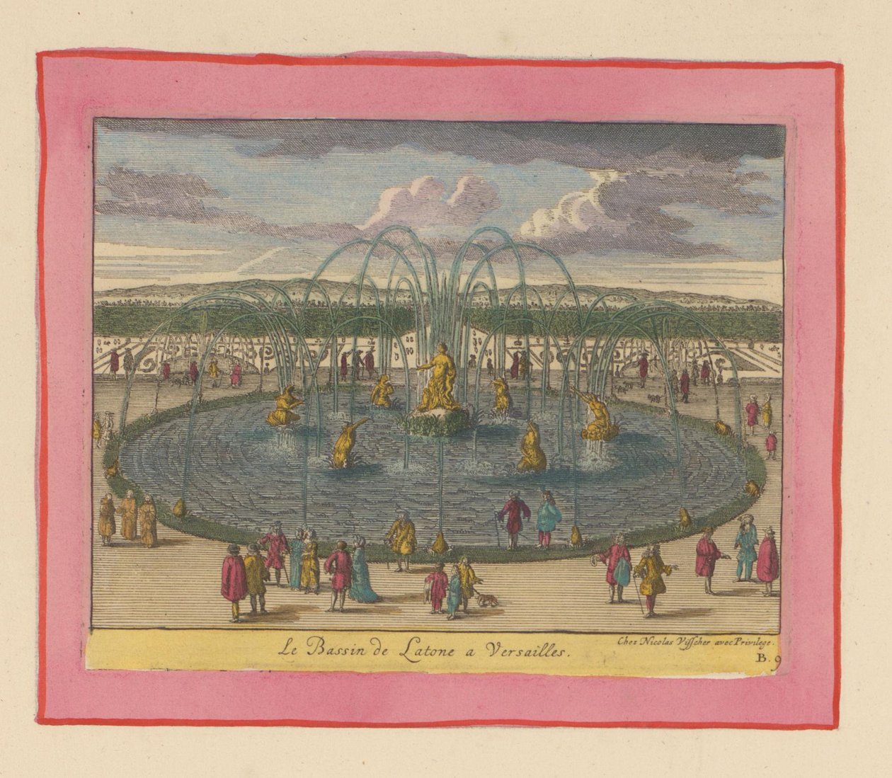 Bassin de Latone in den Gärten von Versailles av Willem Swidde