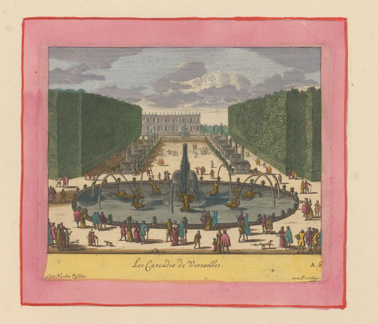 Kaskaden in den Gärten von Versailles av Willem Swidde