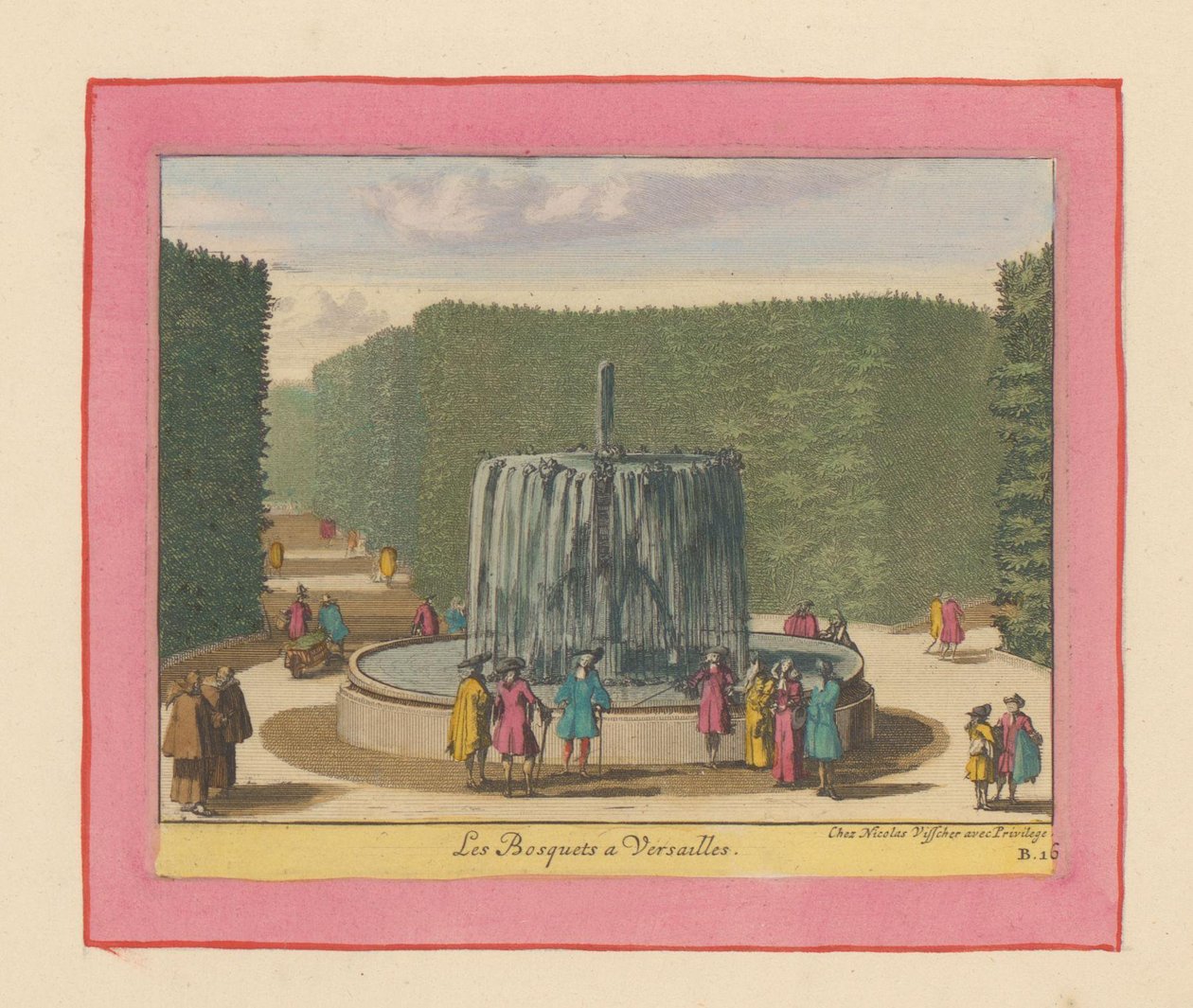 Brunnen in den Bosketten der Gärten von Versailles av Willem Swidde
