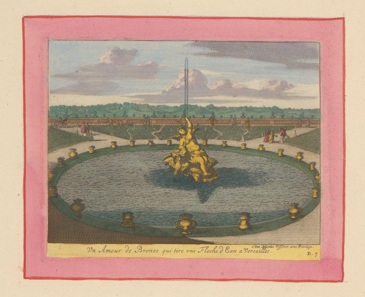 Amorbrunnen in den Gärten von Versailles av Willem Swidde
