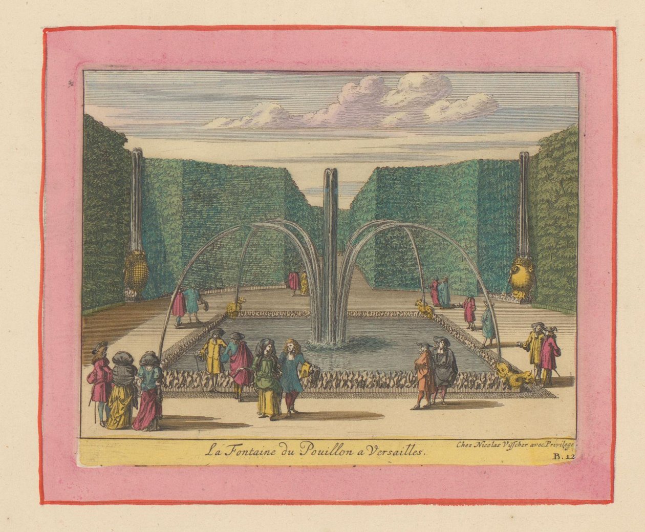 Brunnen von Pouillon in den Gärten von Versailles av Willem Swidde