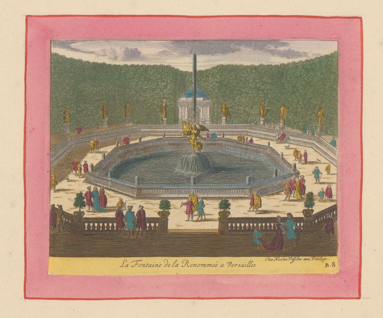 Brunnen des Ruhms in den Gärten von Versailles av Willem Swidde