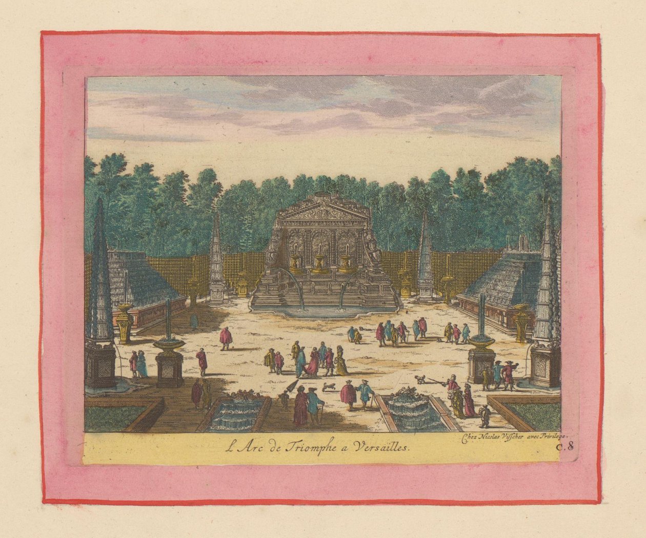 Triumphbogen in den Gärten von Versailles av Willem Swidde