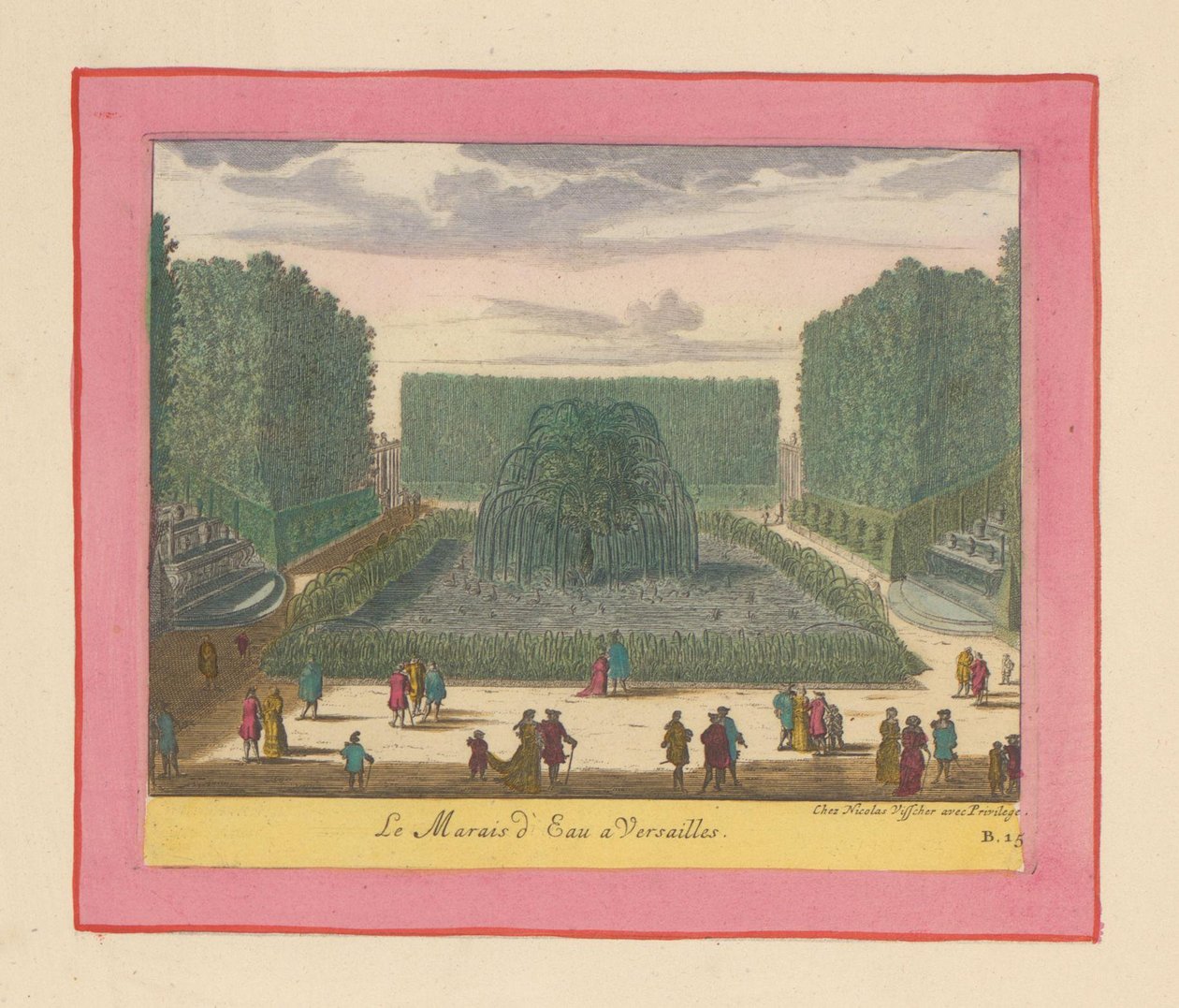 Wassermoor in den Gärten von Versailles av Willem Swidde