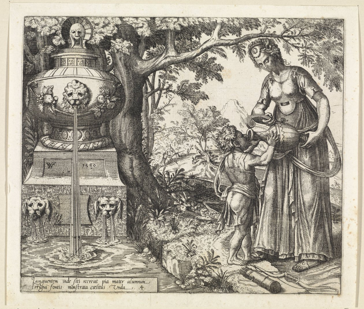 Hagar ger Ismael att dricka Hagars och Ismaels historia (serietitel) av Willem Thibaut