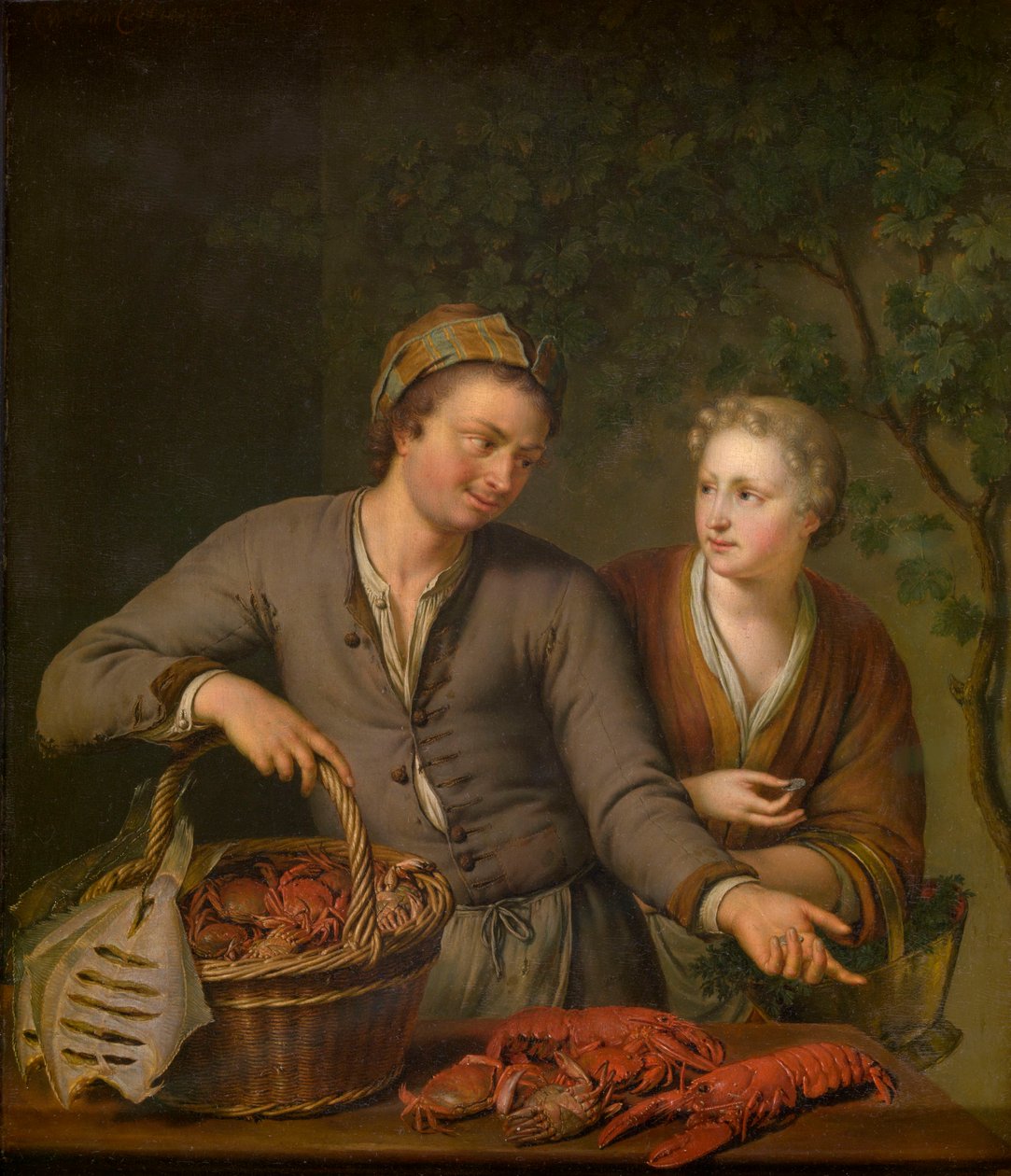 Fiskhandlare av Willem Van Mieris