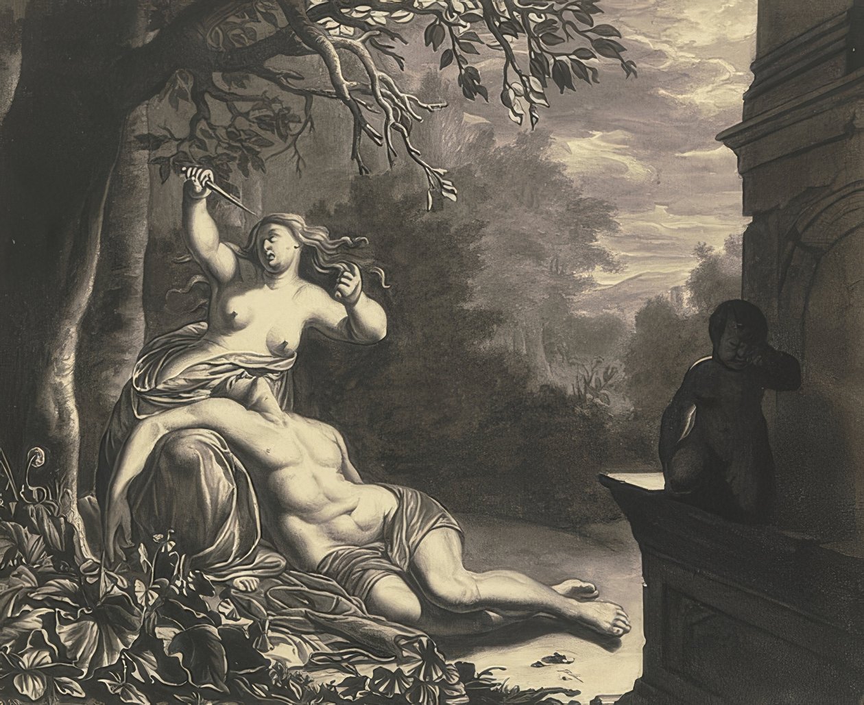 Pyramus och Thisbe av Willem Van Mieris