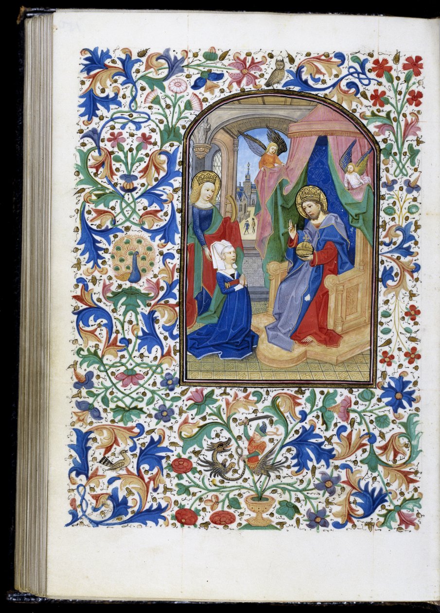 Besitzer von der heiligen Katharina Christus vorgestellt av Willem Vrelant