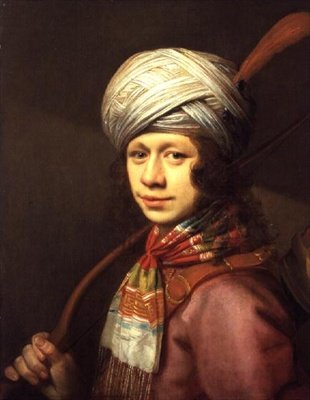 En ung bågskytt (olja på panel) av Willem Willemsz. van der Vliet