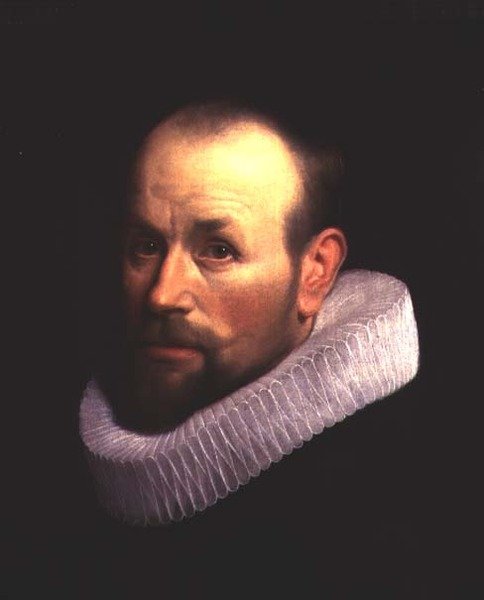 Porträtt av en man i en ruff av Willem Willemsz. van der Vliet