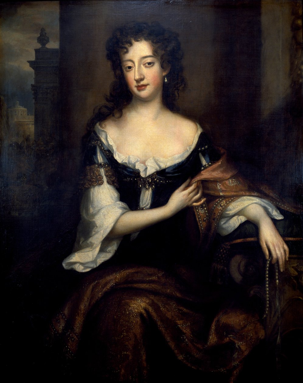 Porträtt av Mary Butler, hertiginna av Devonshire (olja på duk) av Willem Wissing