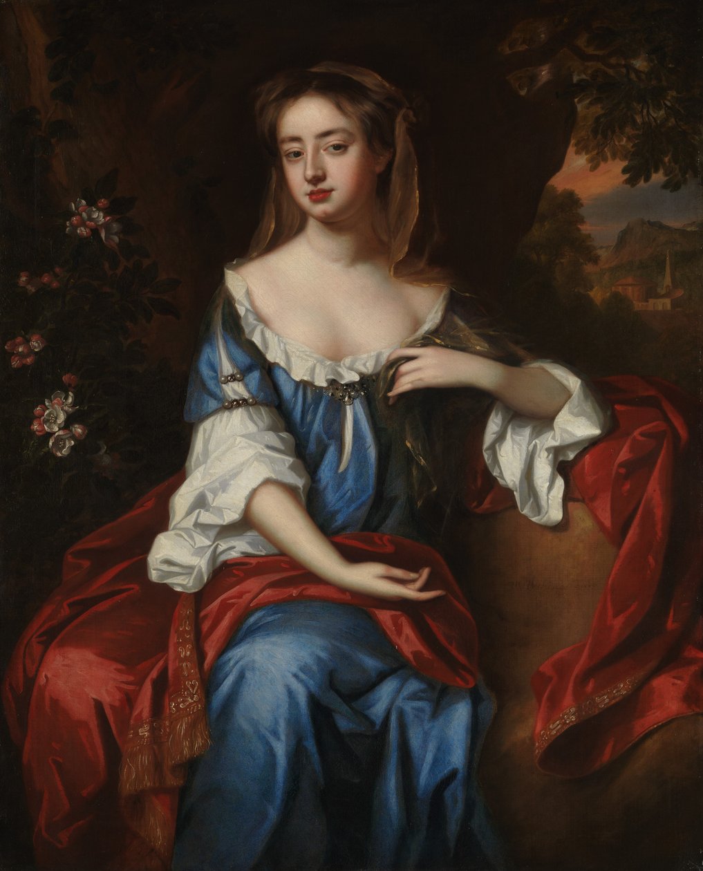 Porträtt av en kvinna, ca. 1687. av Willem Wissing