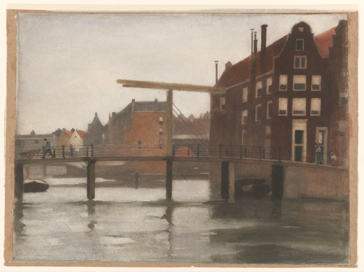 Utsikt över Uilenburg i Amsterdam av Willem Arnoldus Witsen