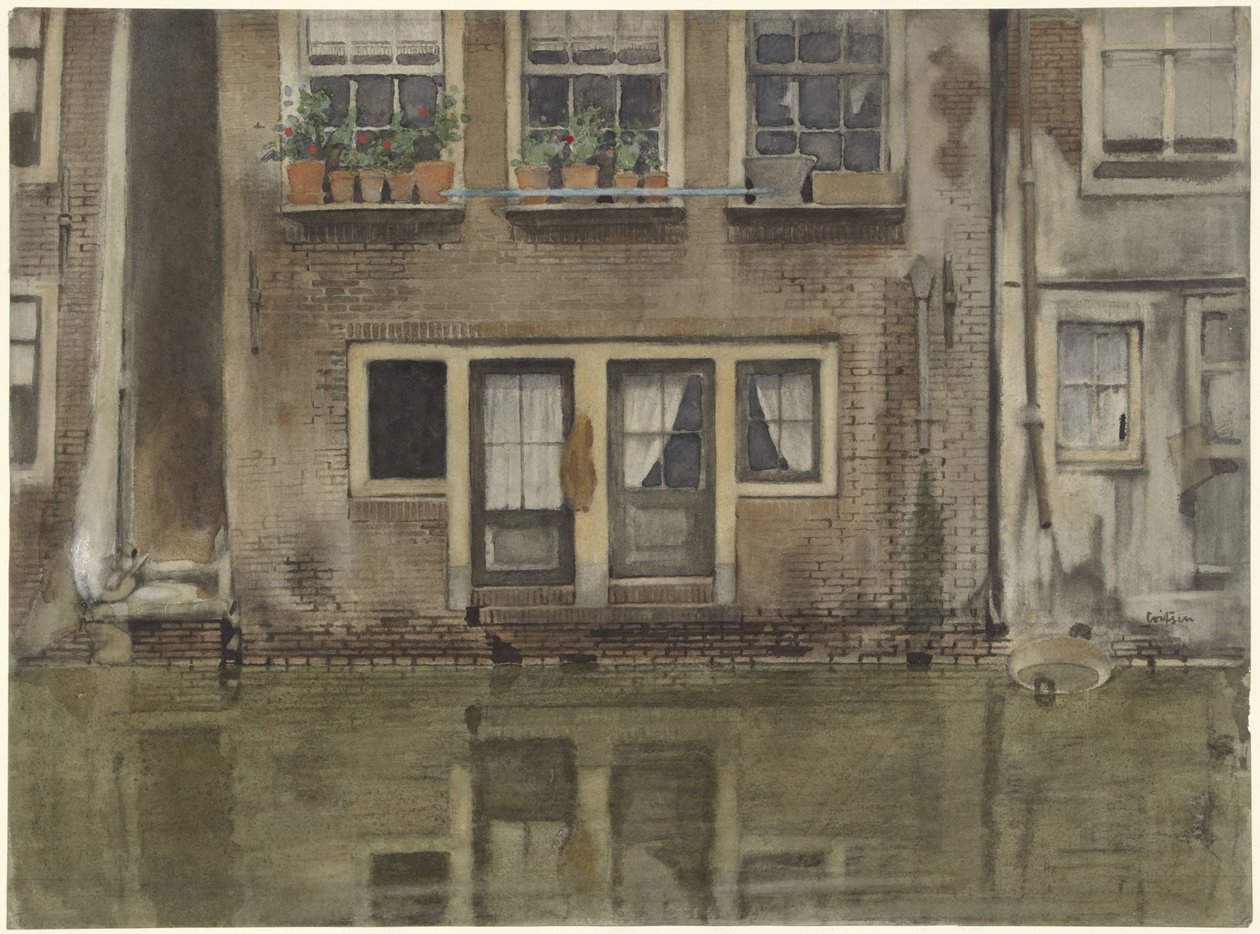 Hus på en kanal i Amsterdam av Willem Arnoldus Witsen
