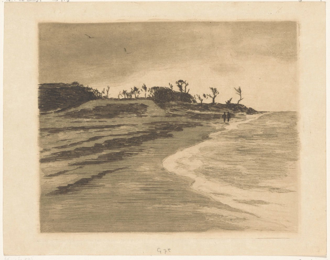 Kustlinjen av Zuiderzee i Valkeveen av Willem Arnoldus Witsen