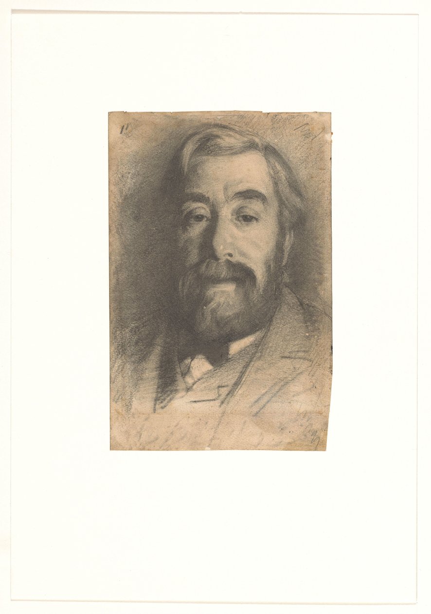 Porträtt av målaren Anton Mauve av Willem Arnoldus Witsen