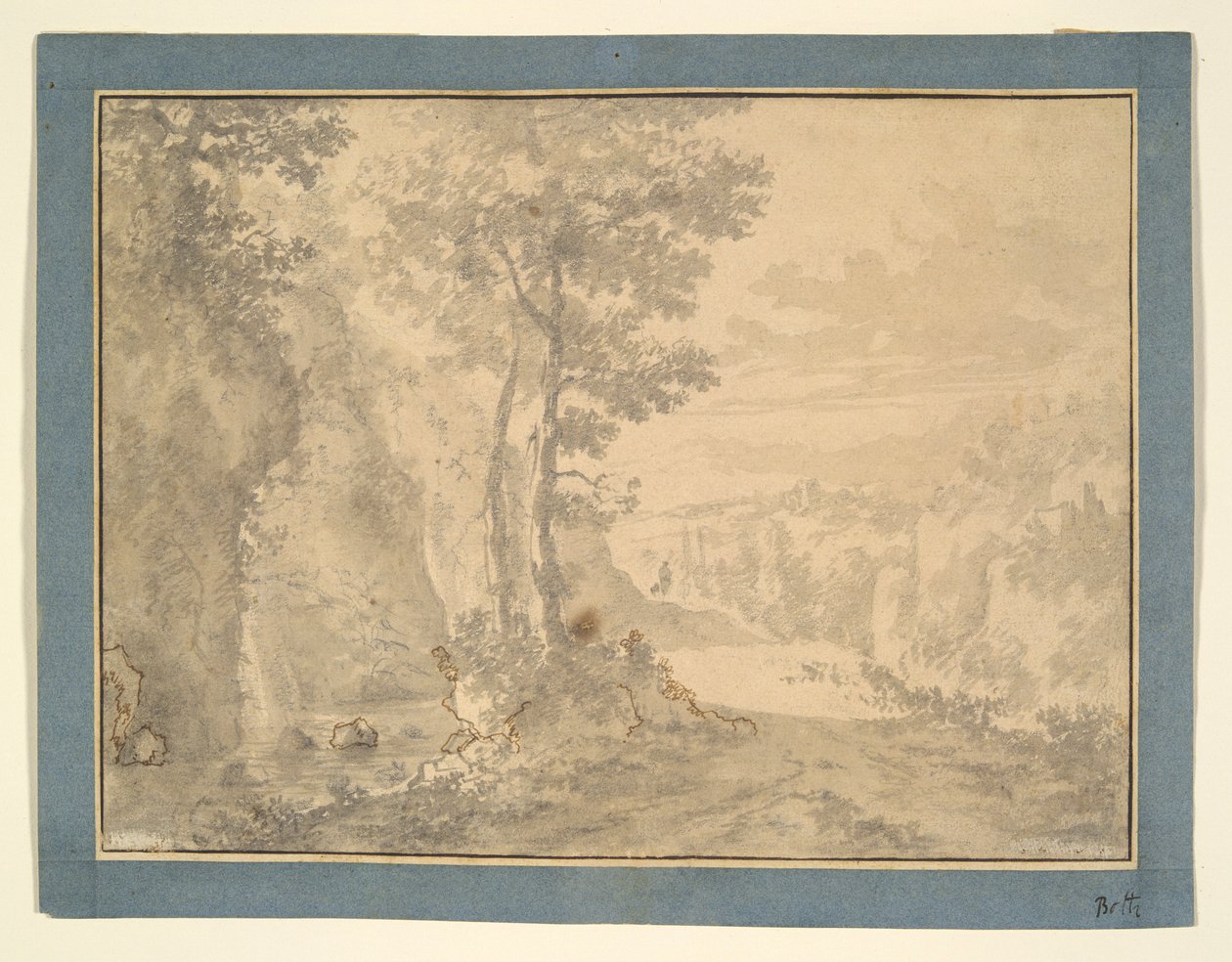 Skogsscen av Willem de Heusch
