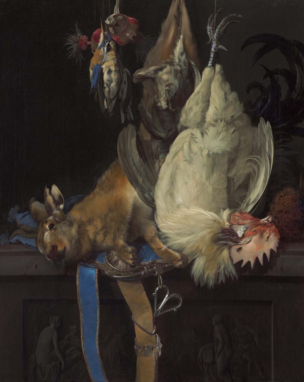 Stilleben med Dead Game av Willem van Aelst